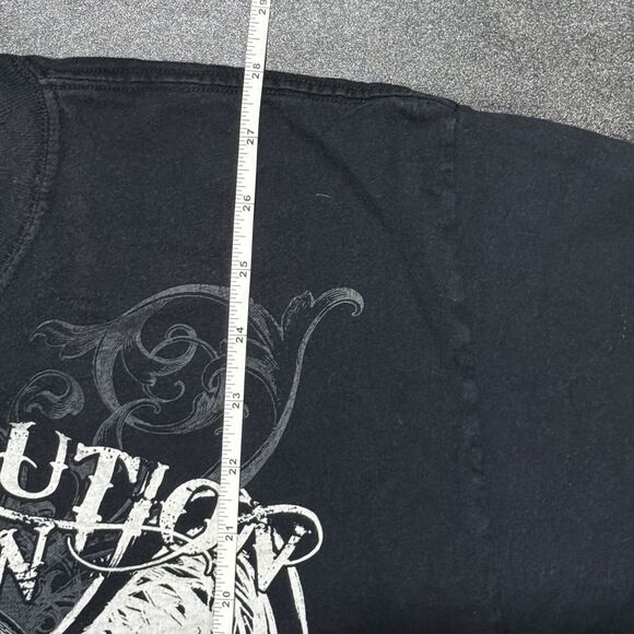 Vintage‎ Y2K T-Shirt Mens XL Revolution Cross Wings Graphic Pinkman - Picture 6 of 6